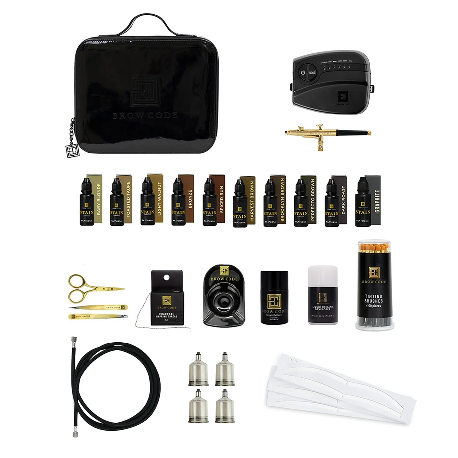 Brow Code Air Brush and Pro Stain Kit