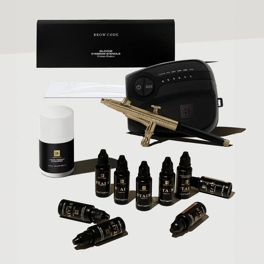 Brow Code Air Brush and Pro Stain Kit