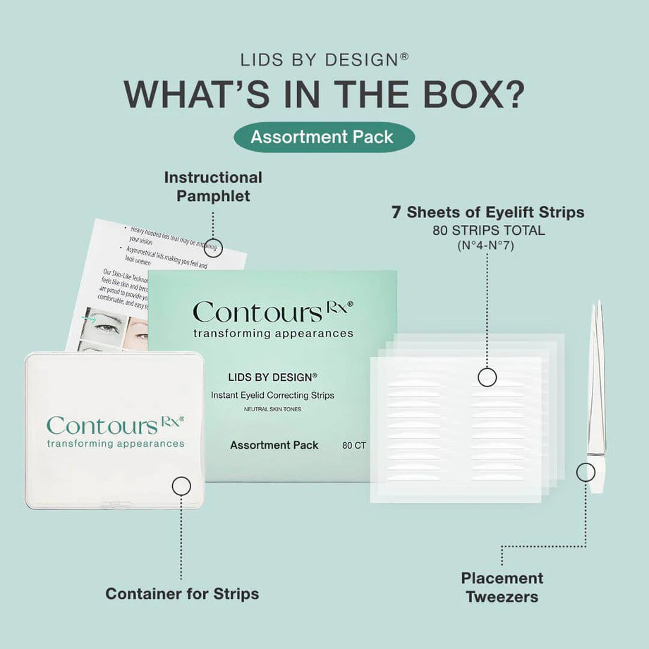 Contours Rx Assortment Pack (80 Strips) - Professional Salon Brands