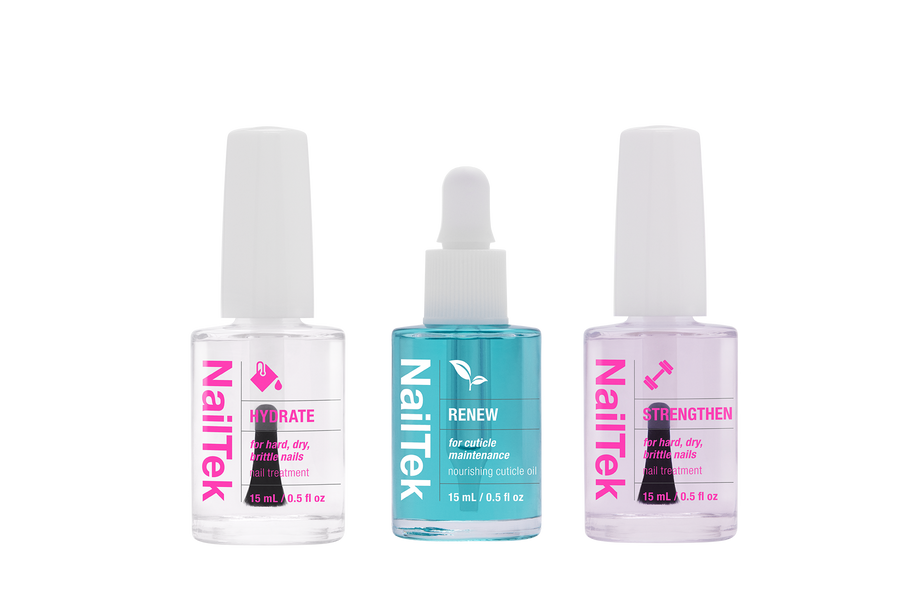 Nail Tek Nail Therapy For Hard Brittle Nails 3pc Kit - Professional Salon Brands