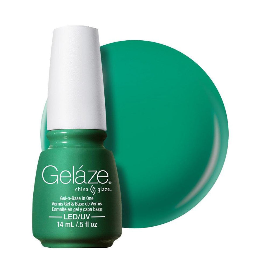 China Glaze Gelaze Gel & Base 14ml - Four Leaf Clover