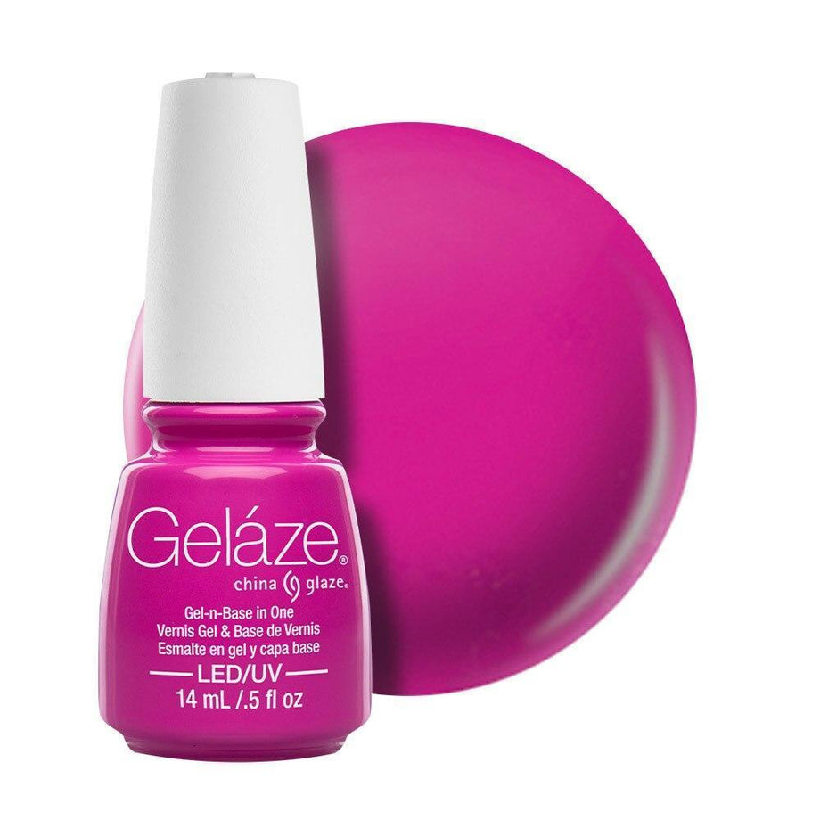 China Glaze Gelaze Gel & Base 14ml - Purple Panic