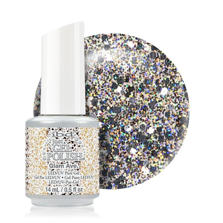 ibd Just Gel Polish 14ml - Glam Ave (Glitter)