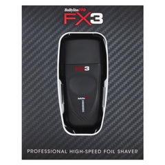 BaByliss PRO FX3 Foil Shaver Black - Professional Salon Brands