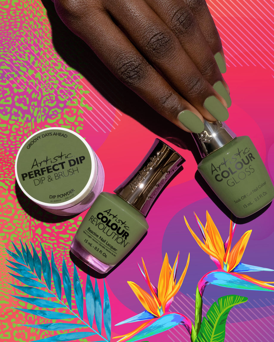 ARTISTIC - GROOVY DAYS AHEAD - MOSS GREEN CRÈME - DIP 23g - Professional Salon Brands