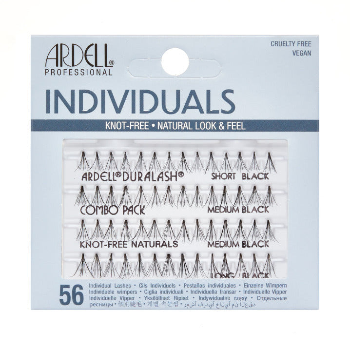 Ardell Lashes Individual Naturals Knot-Free - Combo Black
