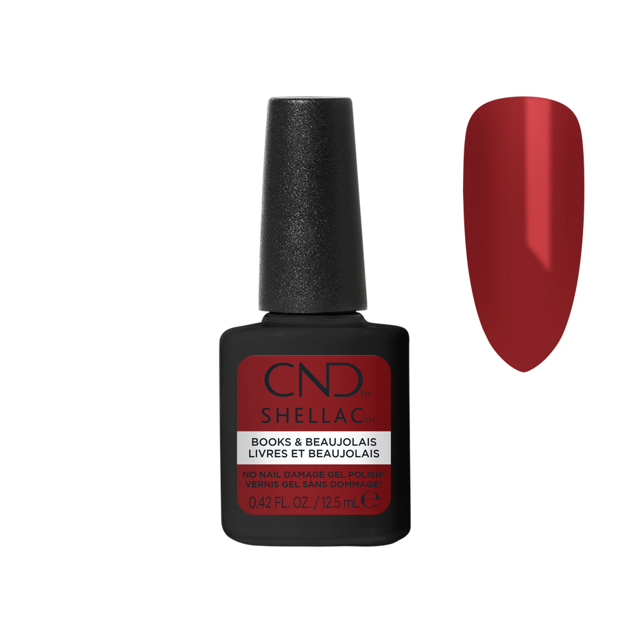 CND™ SHELLAC® Colour Coat Books & Beaujolais 12.5 mL