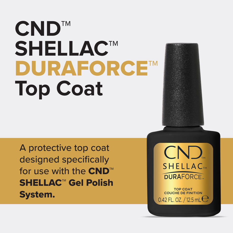CND® SHELLAC® Gel Polish Duraforce Top Coat 12.5 mL