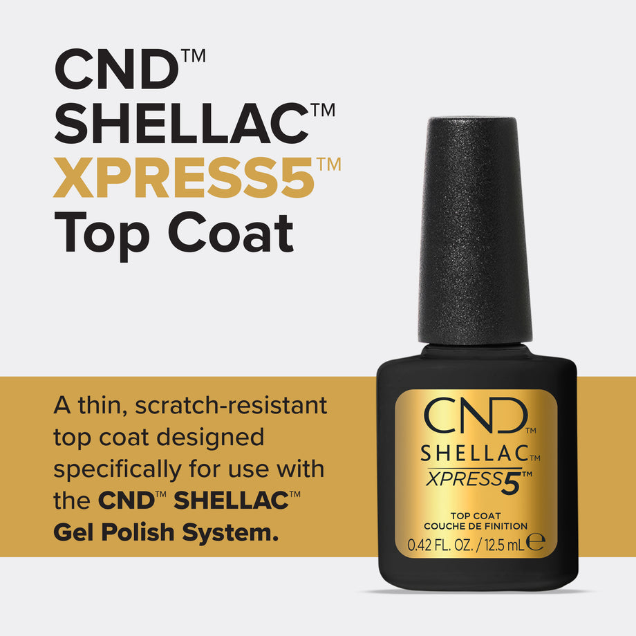 CND® SHELLAC® Gel Polish XPRESS5 Top Coat 12.5 mL