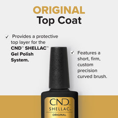 CND® SHELLAC® Gel Polish Original Top Coat 12.5 mL
