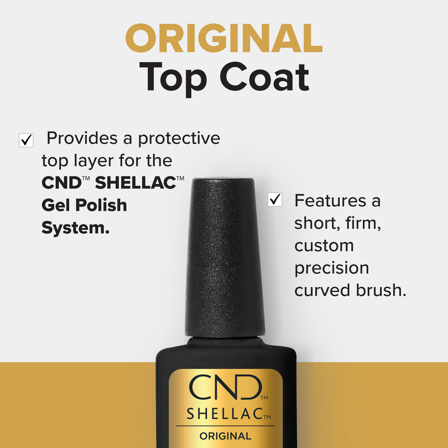 CND® SHELLAC® Gel Polish Original Top Coat 12.5 mL