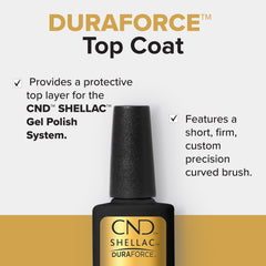 CND® SHELLAC® Gel Polish Duraforce Top Coat 12.5 mL