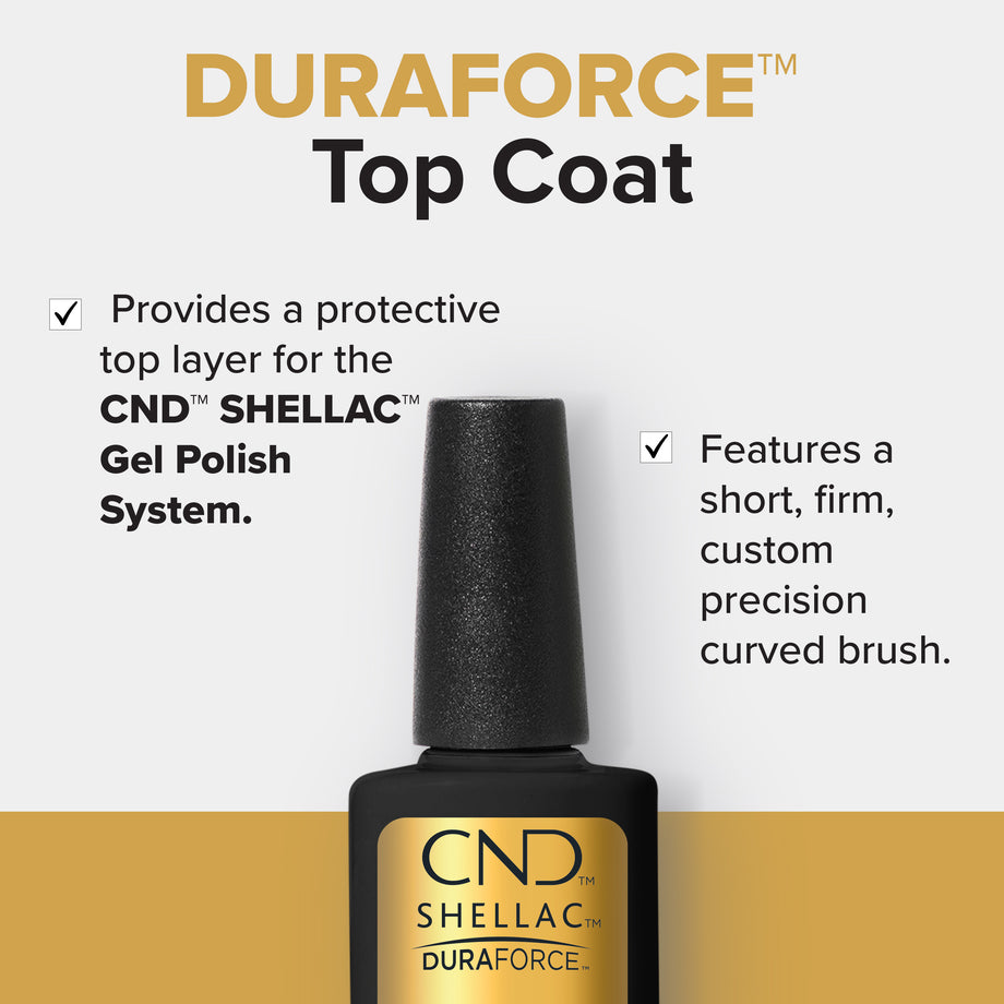 CND® SHELLAC® Gel Polish Duraforce Top Coat 12.5 mL