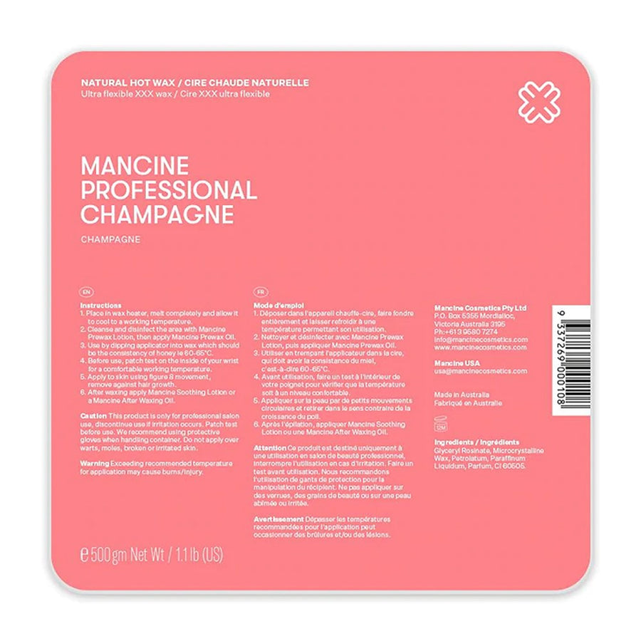 Mancine Champagne Hot Wax 500gm