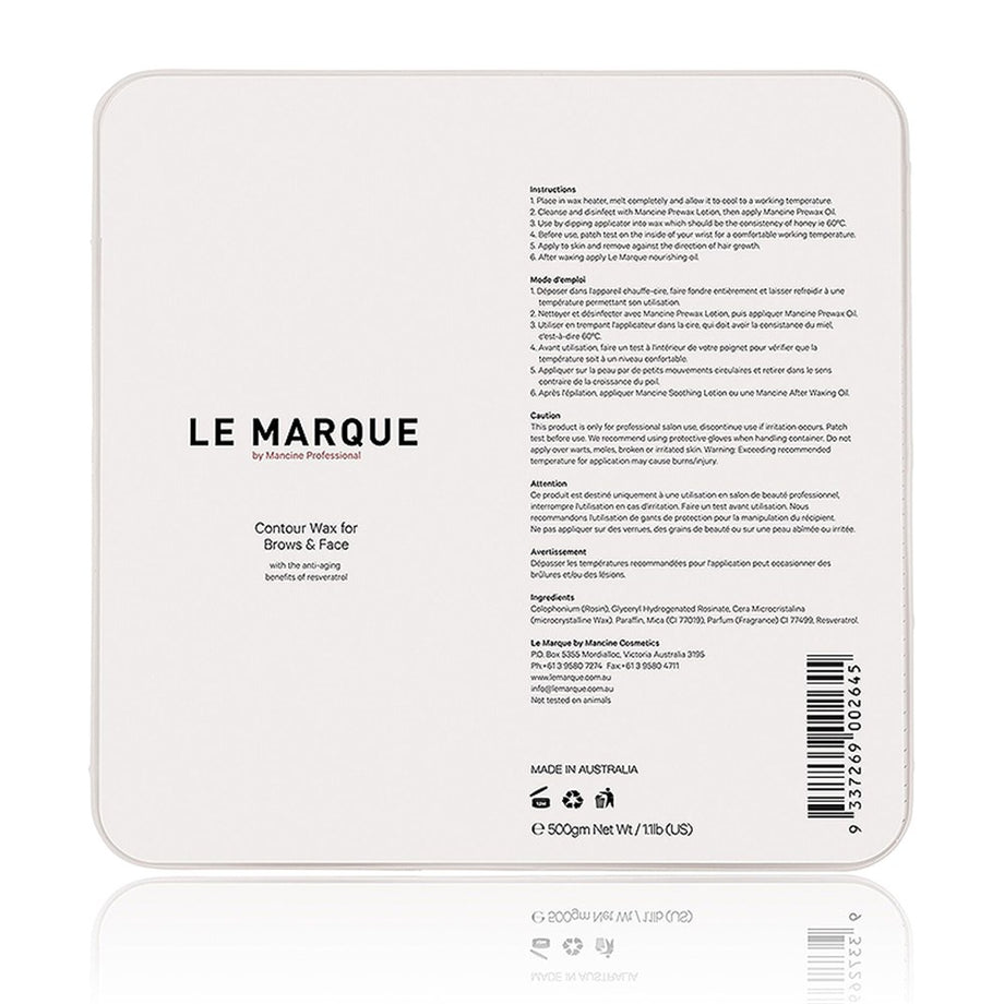Mancine Le Marque Contour Hot Wax 500gm - Professional Salon Brands