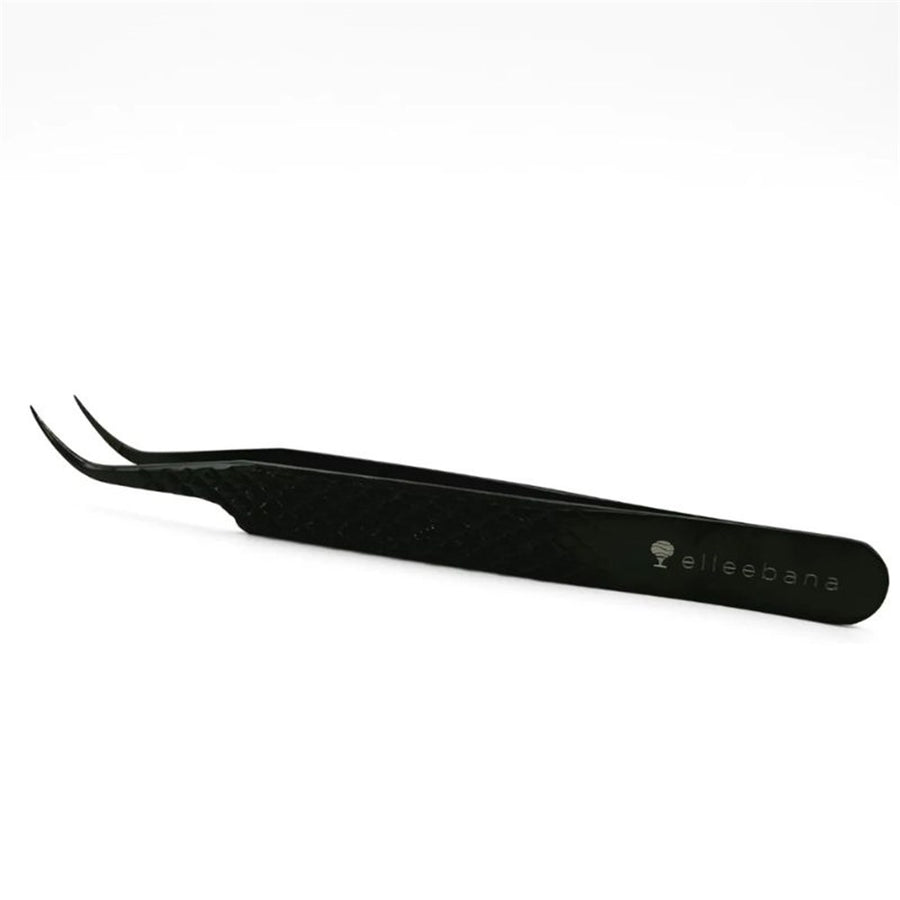 Elleebana Ellee-Flow - Pro Curved Tweezer (Black Plasma Coated) EACH