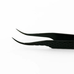 Elleebana Ellee-flow - pro curved tweezer (black plasma coated) EACH - Professional Salon Brands