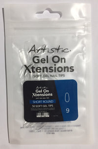 Artistic Gel On Xtensions Short Round Refill #9 50pk