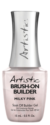 Artistic Brush on Builder Gel 15ml - Milky Pink