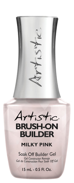 Brush on Builder Gel 15ml - Milky Pink - Professional Salon Brands