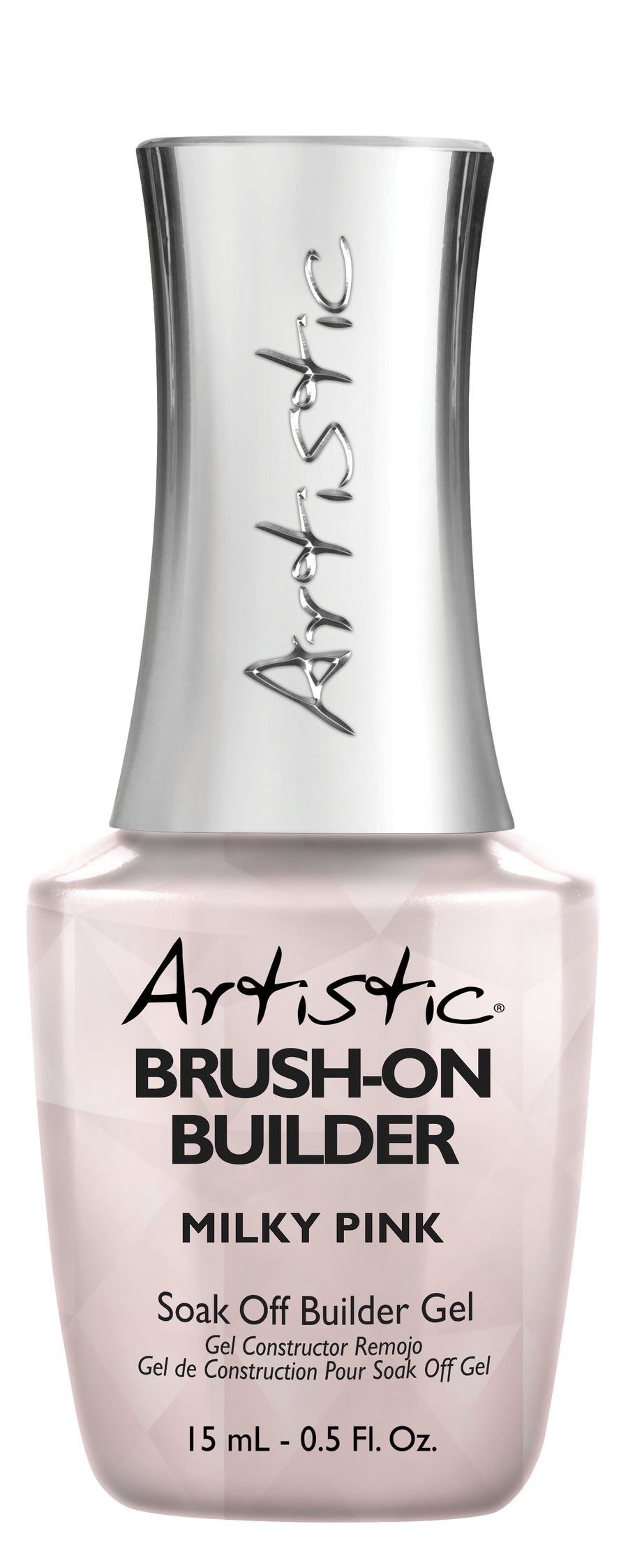 Artistic Brush on Builder Gel 15ml - Milky Pink