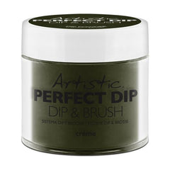Artistic Dip & Brush - My Favorite View - Dark Olive Green 23g - Professional Salon Brands