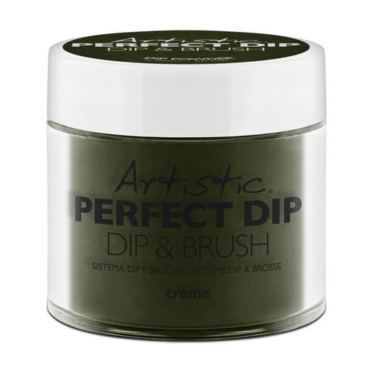 Artistic Dip & Brush - My Favorite View - Dark Olive Green 23g - Professional Salon Brands