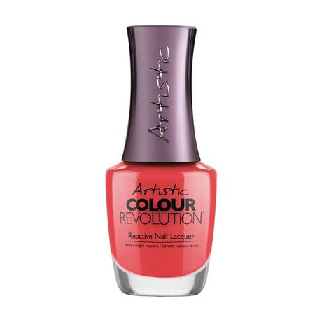 ARTISTIC NAIL LACQUER - BRING THE HEAT - CORAL PINK NEON CRÈME - Professional Salon Brands