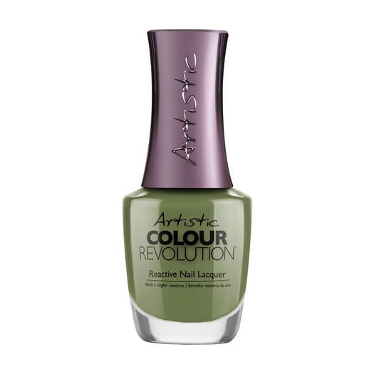 ARTISTIC NAIL LACQUER  - GROOVY DAYS AHEAD - MOSS GREEN CRÈME - Professional Salon Brands