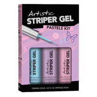 Artistic Nail Design 3pc Striper Gel Kit - Pastels
