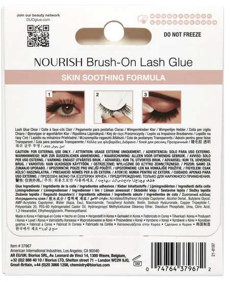 Ardell Duo Nourish Brush On Lash Glue Clear - 4.9g - Professional Salon Brands
