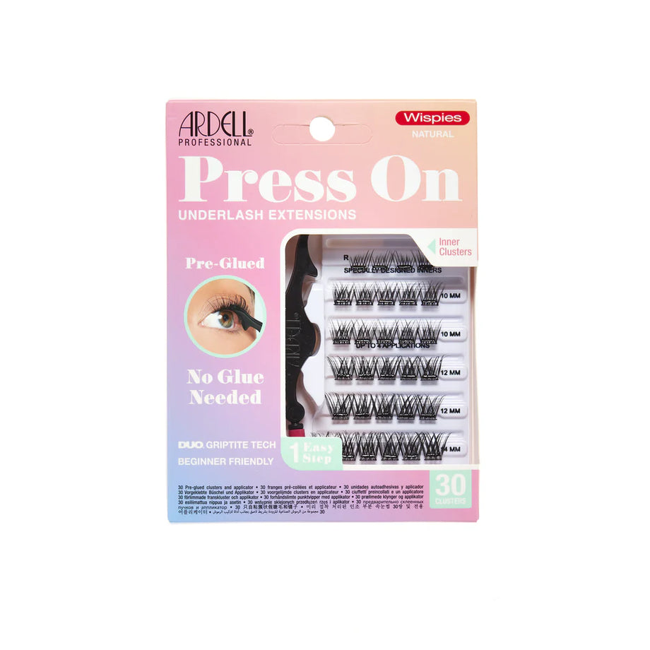 Ardell Pre-glued Press On Underlash Extensions -  Wispies Natural 30pc