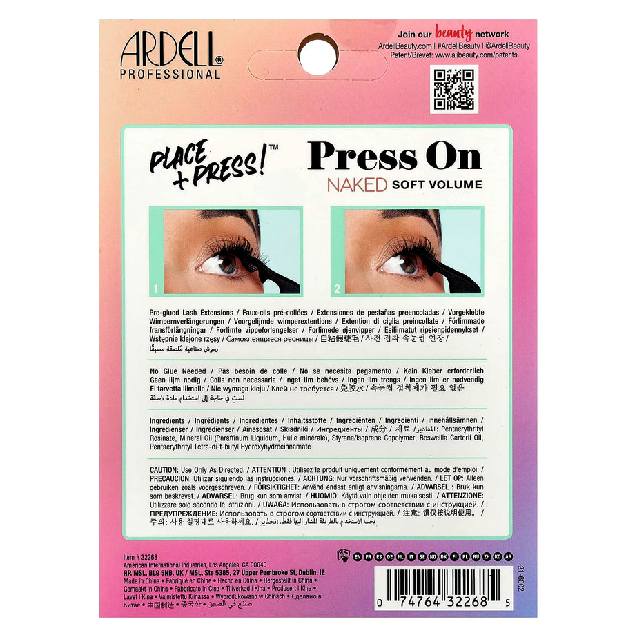 Ardell Press On Extensions Naked - Soft Volume - Professional Salon Brands