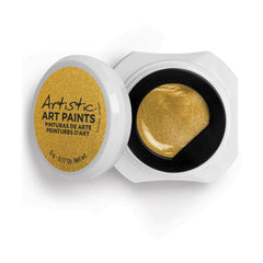 Artistic Nail Design Nail Art Paints - Gold Metallic - Professional Salon Brands
