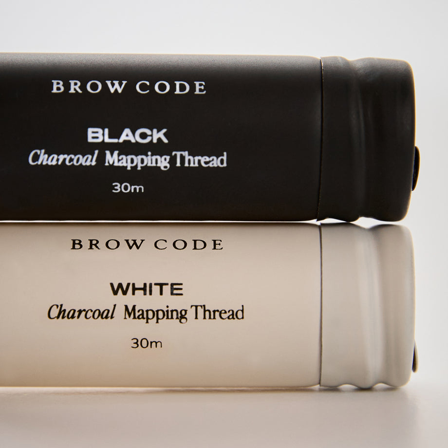 Brow Code Charcoal Brow Mapping Thread 30m - Professional Salon Brands