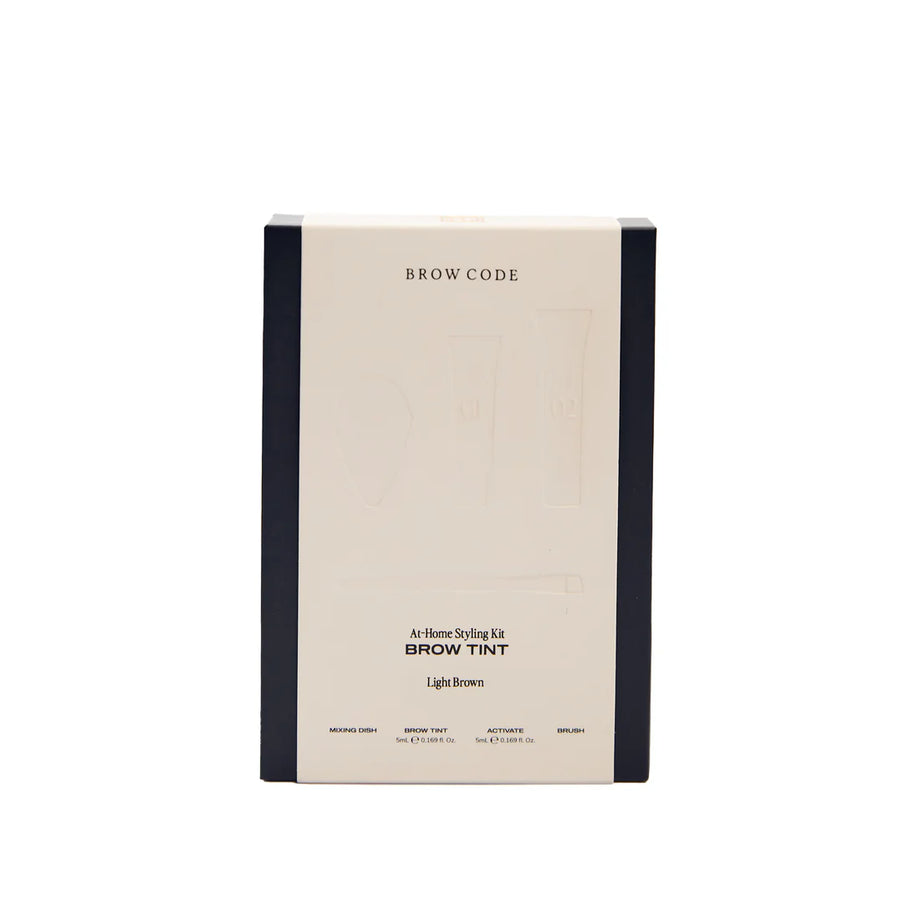 Brow Code Brow Gel Tint Kit - Light Brown - Professional Salon Brands