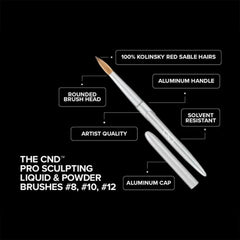 CND Tool – Brush Pro Sculpting Liquid & Powder Brush #12