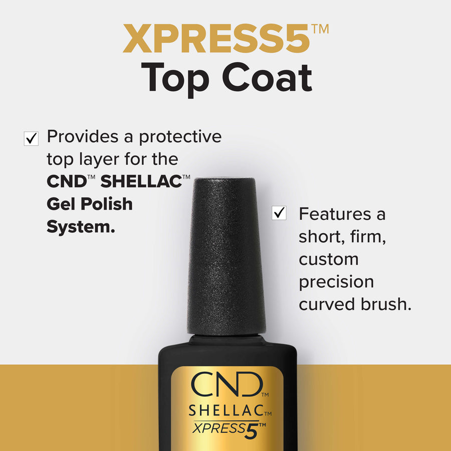 CND Shellac Gel Polish XPRESS5 Top Coat 15 mL
