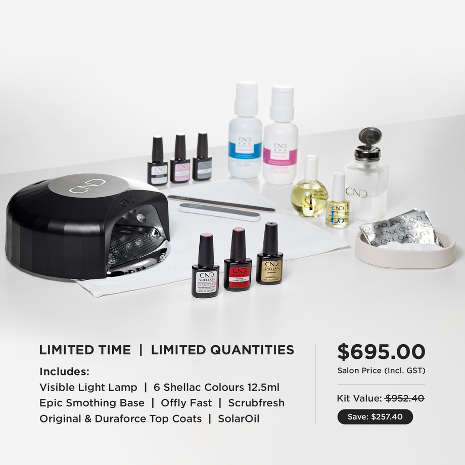 CND® Visible Light Lamp & SHELLAC® Kit
