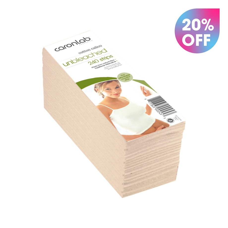 Caronlab Calico Unbleached Strips 240PK