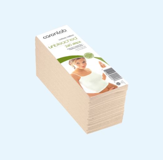 Caronlab Calico Unbleached Strips 240PK