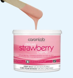 Caronlab Deluxe Strawberry Creme Strip Wax 400GM - Professional Salon Brands
