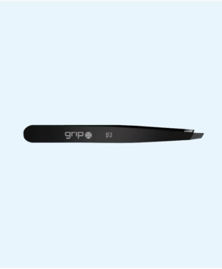 Caronlab GRIP® Tweezer Claw Slanted Tip Matte Black