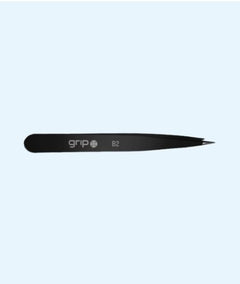 Caronlab GRIP® Tweezer Pointed Tip Matte Black - Professional Salon Brands