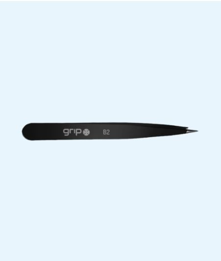 Caronlab GRIP® Tweezer Pointed Tip Matte Black