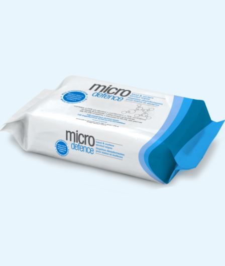 Caronlab Micro Defence 75% Alcohol Hand & Surface Wipes