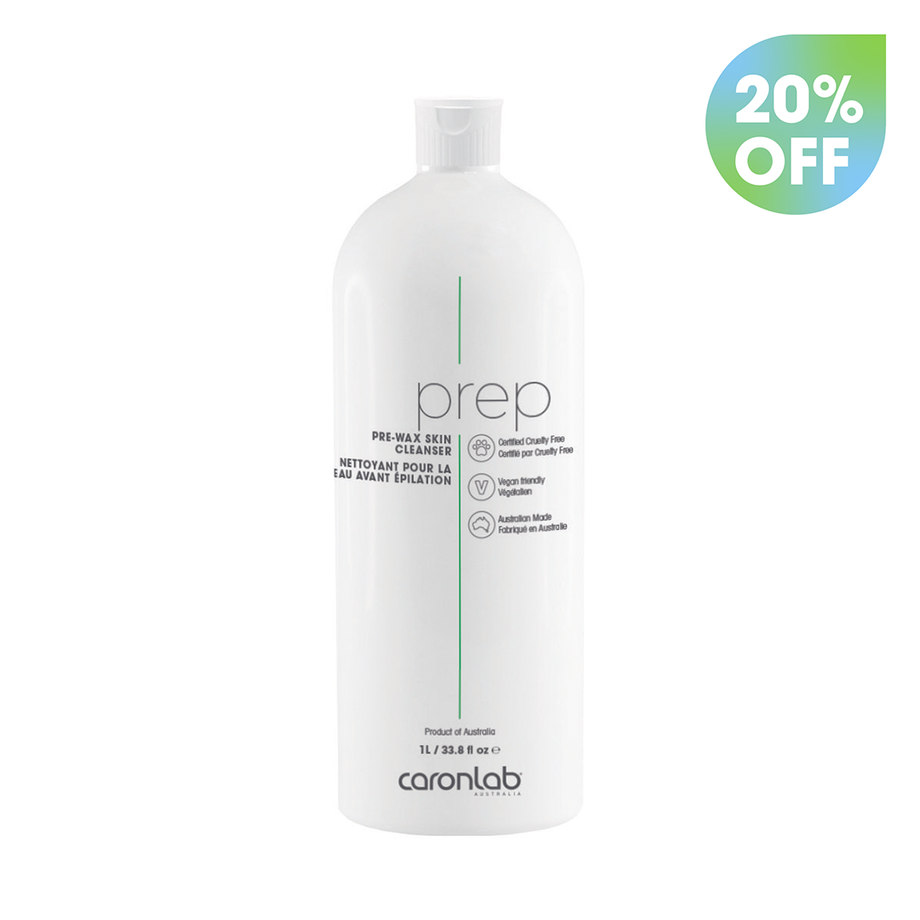 Caronlab Prep Pre Wax Skin Cleanser 1Ltr - Professional Salon Brands