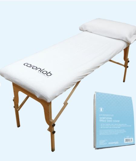 Caronlab Professional Washable Fitted Bed Cover White