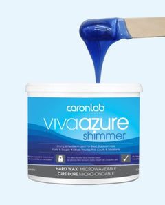 Caronlab Viva Azure Shimmer Hard Wax 400ML - Professional Salon Brands