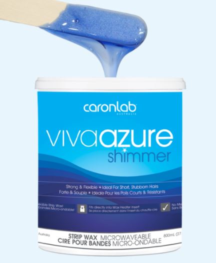 Caronlab Viva Azure Shimmer Stip Wax 800ML